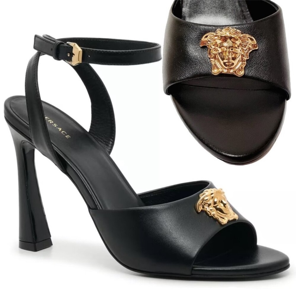 Versace Women’s Black Medusa Heels